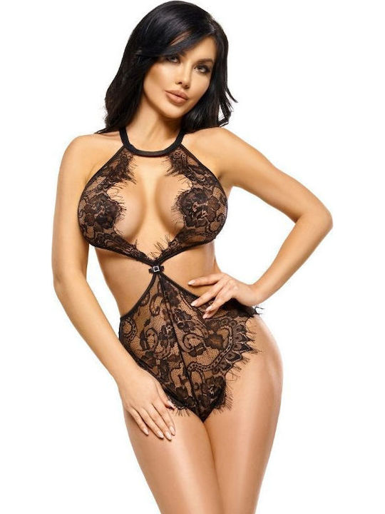 Beauty Night teddy Sexy Bodysuit Negru