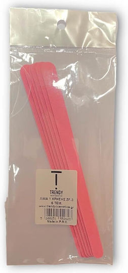 Trendy Color Cosmetics Λίμα Ίσια Χάρτινη Slim 6τμχ 61.161