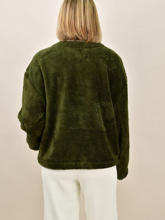 Women's Short Fur Green