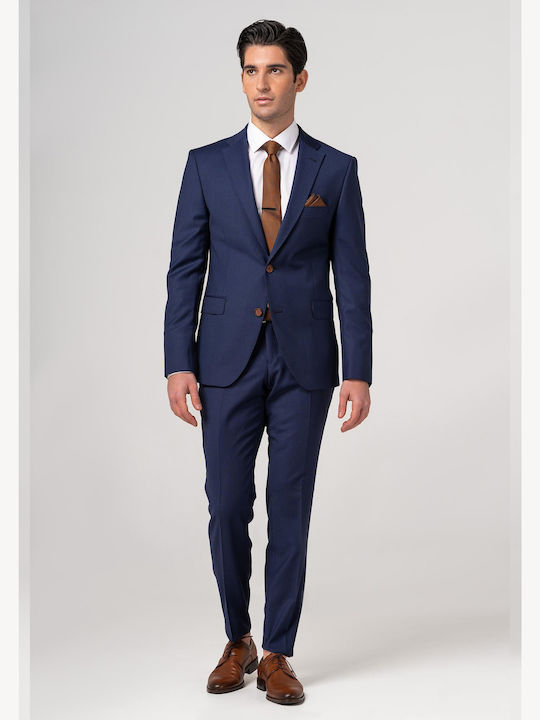 Fragosto Men's Suit Navy Blue