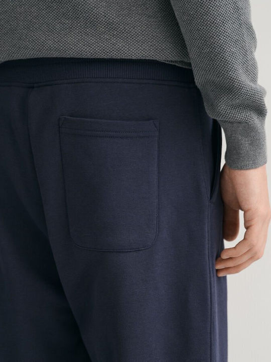 Cargo Football Sweatpants with Elastic Dark Blue