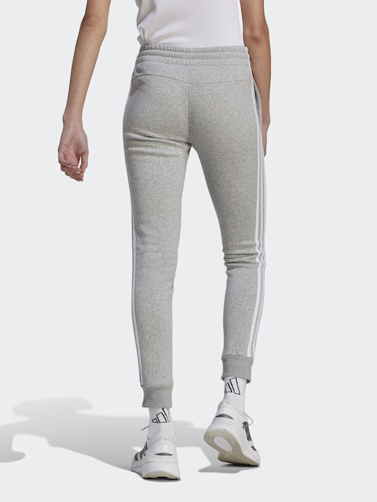 adidas 3-Stripes Sweatpants Fleece Gray