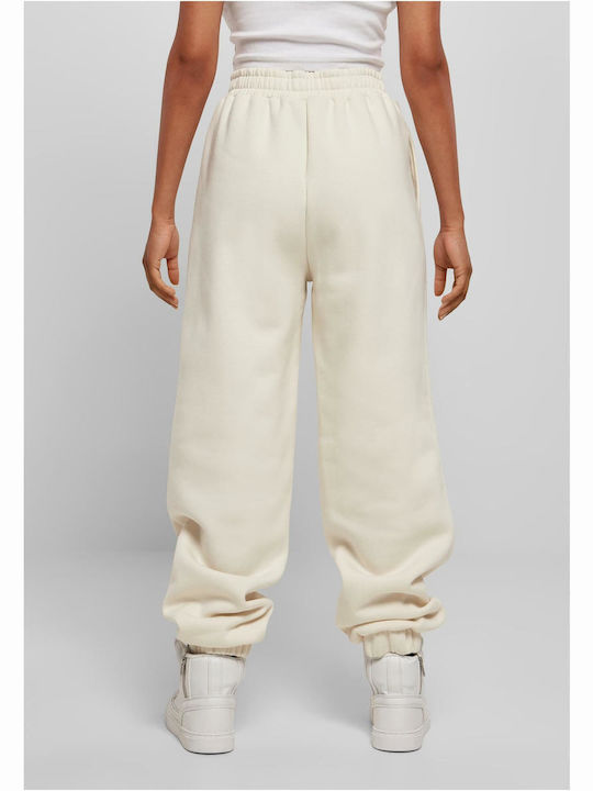 Starter Women's Jogger Sweatpants White Fleece