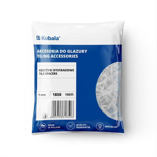 Kubala Kreuzfliesen-Abstandhalter Fliesenabstandhalter Dicke 1mm 150Stück