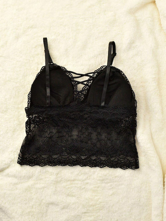 Potre Women's Bralette Bra Black