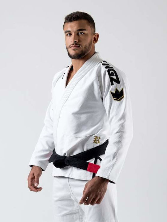 Kingz Comp 450 Men's Brazilian Jiu Jitsu Uniform White