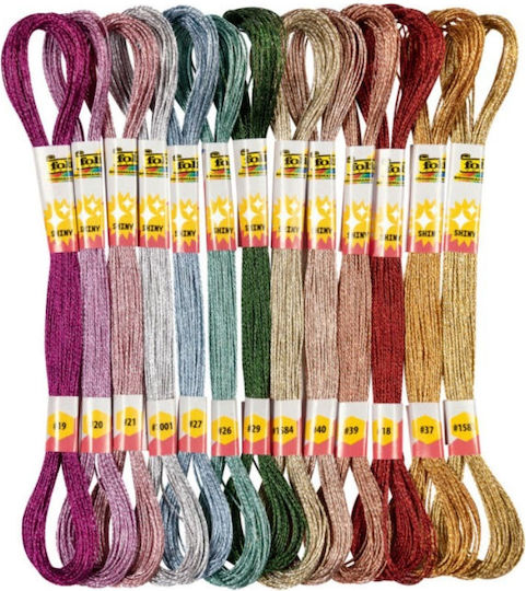 Folia Schnürsenkel Silber 2mm x 8m Set 26Stück