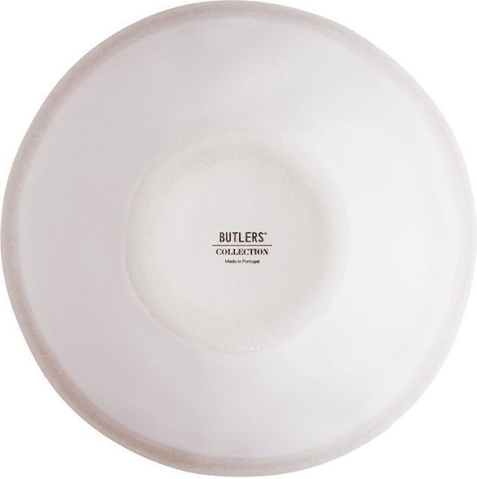 Butlers Atlantis Servierschale Rund Keramik Beige mit Durchmesser 19cm