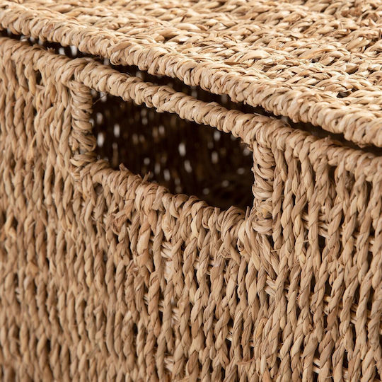 La Redoute Interieurs Кошница за съхранение Плетеница С Капак Бежов 42x42x20см 1бр