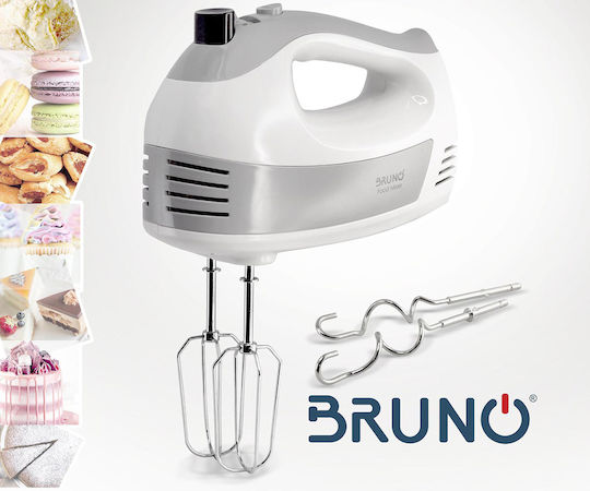 Bruno Миксер Ръчен 500W Бял