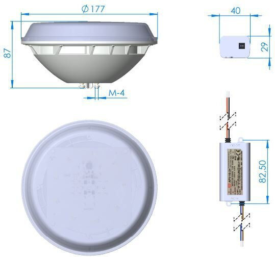 Astral Pool Lumină de piscină Proiector cu Alb Rece Lumină 67515