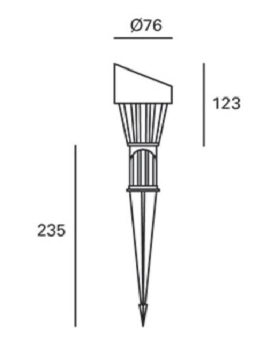 Forlight Φωτιστικό Led Καρφωτό PX-0111-NEG