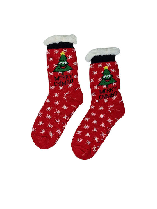 YTLI Christmas Socks Red