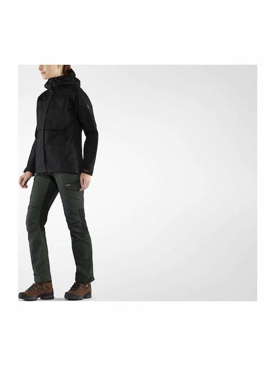 Fjallraven Kaipak Femei Lung Pantaloni de drumeție Roșu