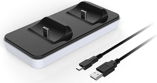 Raptor Stație de încărcare pentru 2 controllere PS5 Negru