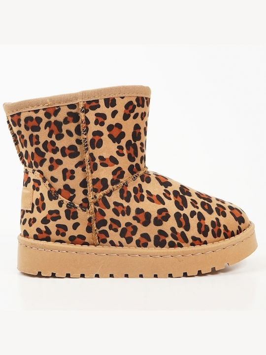 Kids Suede Boots Tabac Brown