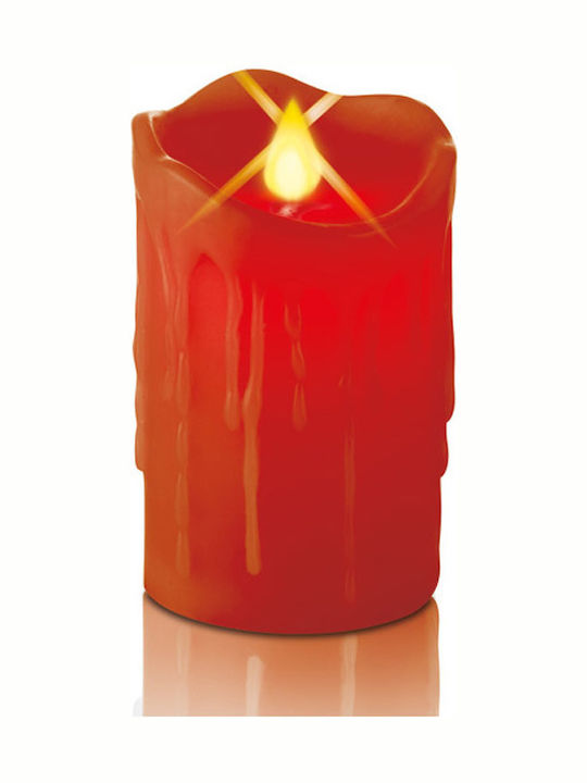 Christmas Plastic Red Battery Candle