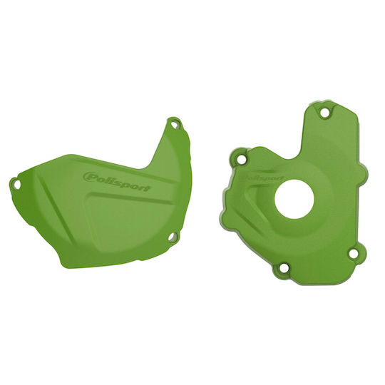 Polisport Motorrad-Motorschutzabdeckung Grün