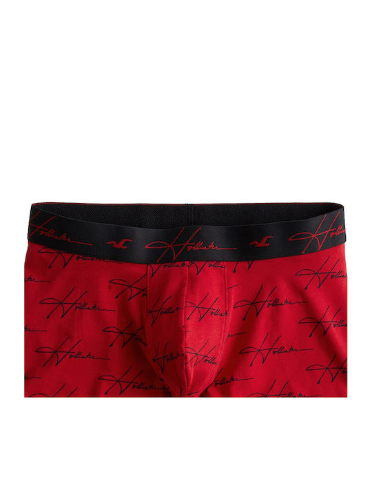 Hollister Herren Boxershorts Rot mit Mustern 1Packung