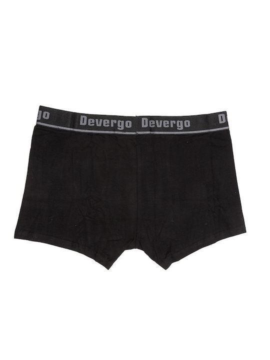 Devergo Herren Boxershorts Schwarz 1Packung