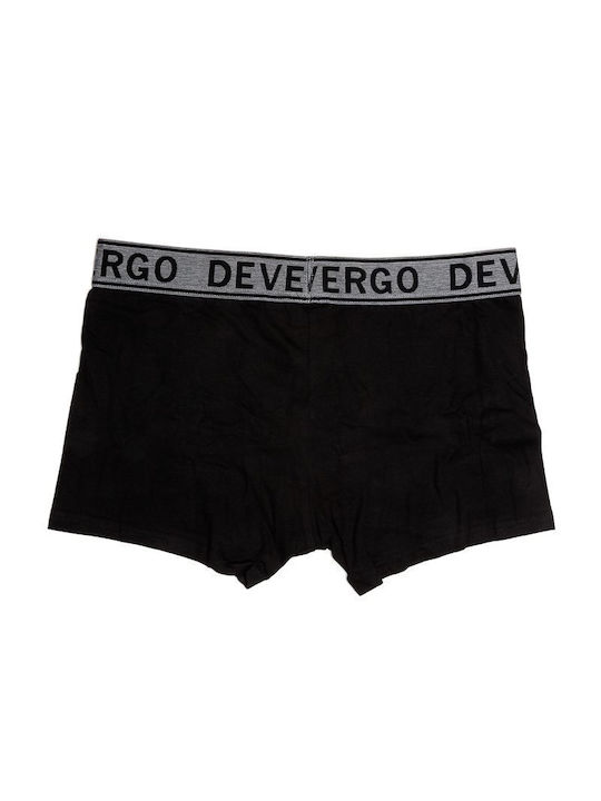 Devergo Herren Boxershorts Schwarz 1Packung