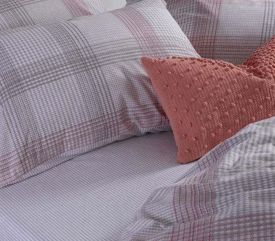 Nef-Nef Homeware Set Cearșafuri 240x270cm. Bradford Coral 4buc