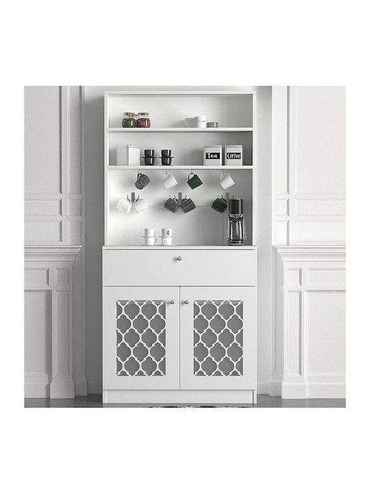 Στήλη Κουζίνας Axel 90x37x183.6cm Λευκό