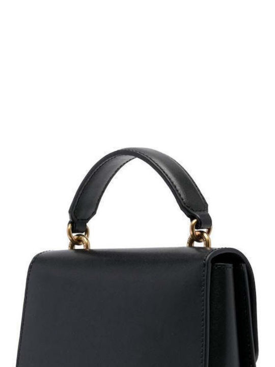 Pinko Love One Top Leather Women's Bag Hand Black