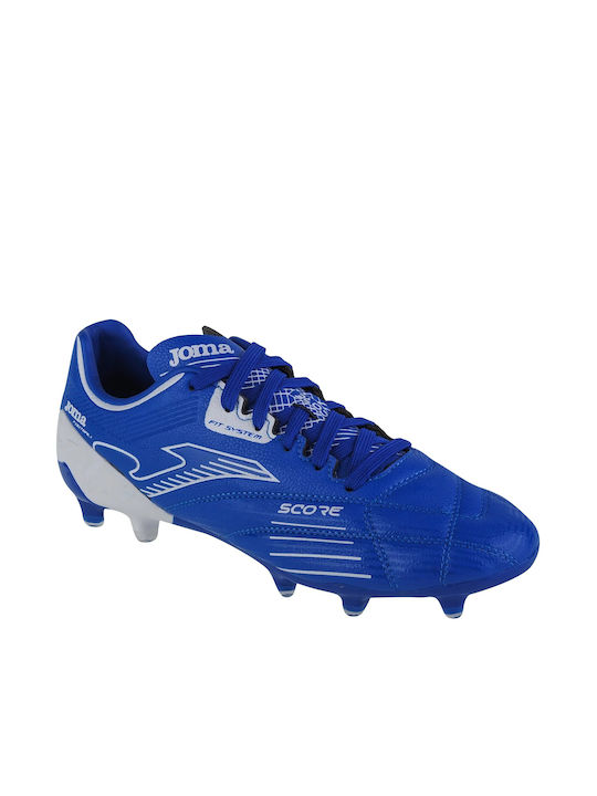 Joma Score 2304 Low Football Shoes FG with Cleats Blue