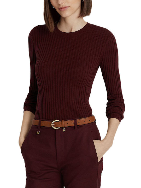 Ralph Lauren Damen Langarm Pullover Burgundisch