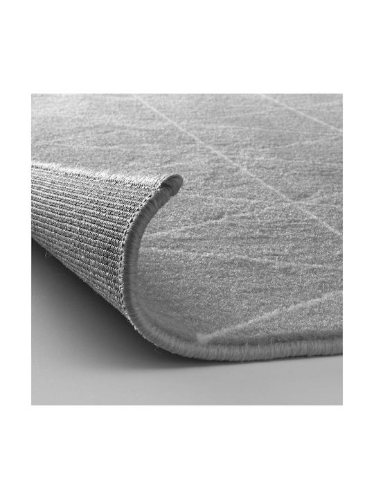 Douceur d'Intérieur Yvo Teppich Rechteckig Synthetisch,Polyester/Cotton/Leather Grey