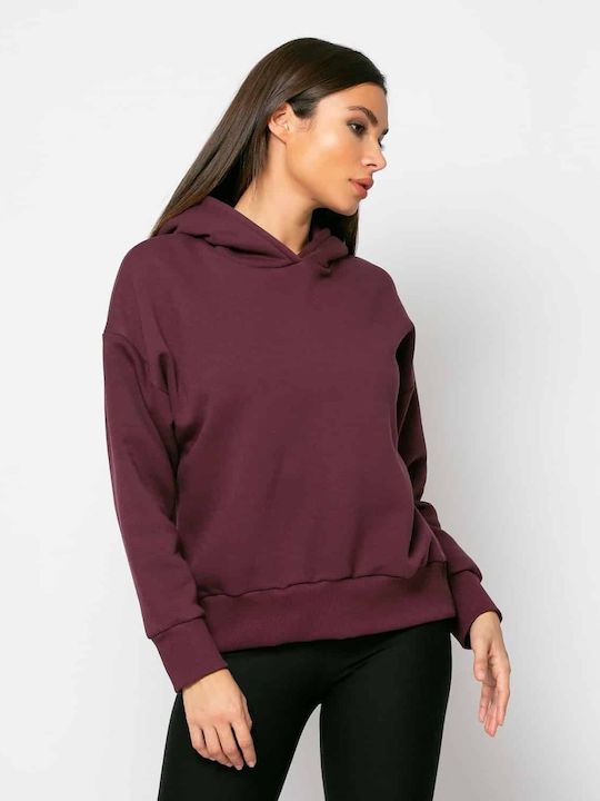 Noobass Women's Hooded Sweatshirt Purple