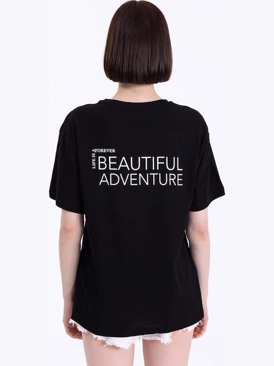 Damen T-Shirt Schwarz