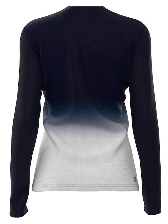 Bidi Badu Women's Athletic Blouse Long Sleeve Blue