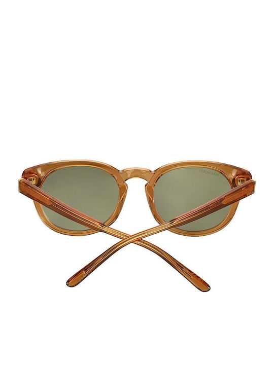Serengeti Havah Women's Sunglasses with Brown Plastic Frame and Green Lens