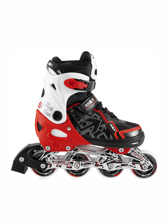 AMILA Inline Αυξομειούμενα Rollers Κόκκινα Παιδικά