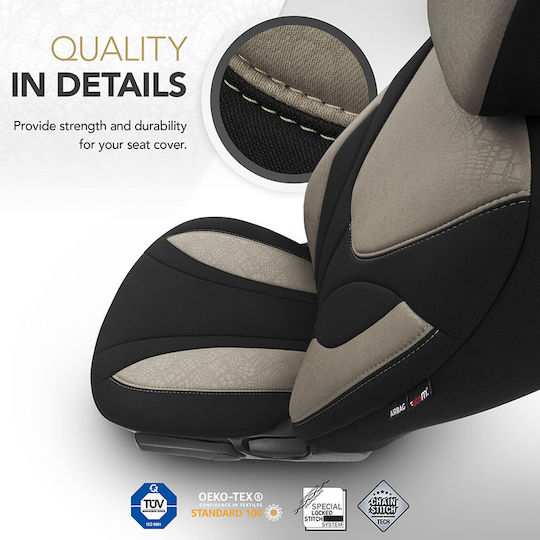 Otom 11бр Памук Ruby Design Universal Черен / Бежов