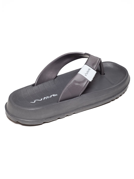 Wave Men's Flip Flops Gray