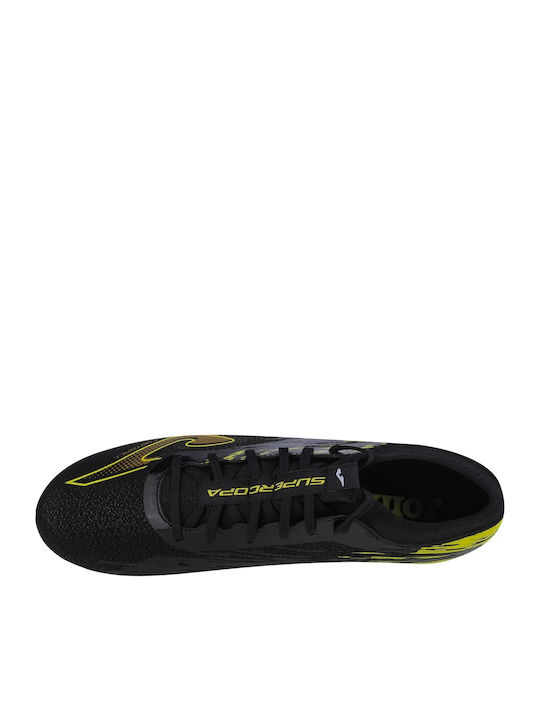 Joma Super Copa Ποδοσφαιρικά Παπούτσια με Τάπες AG Μαύρα