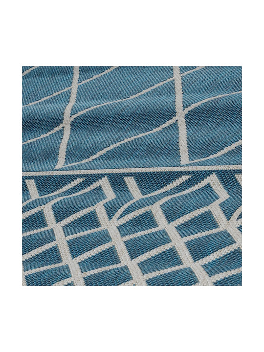 Tzikas Carpets Party 54132-630 Rug Outdoor Rectangular Blue