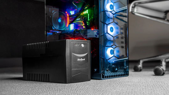 Rebel Micropower 2000 UPS Außerbetrieblich 2000VA 1200W mit 4 Schuko Steckdosen