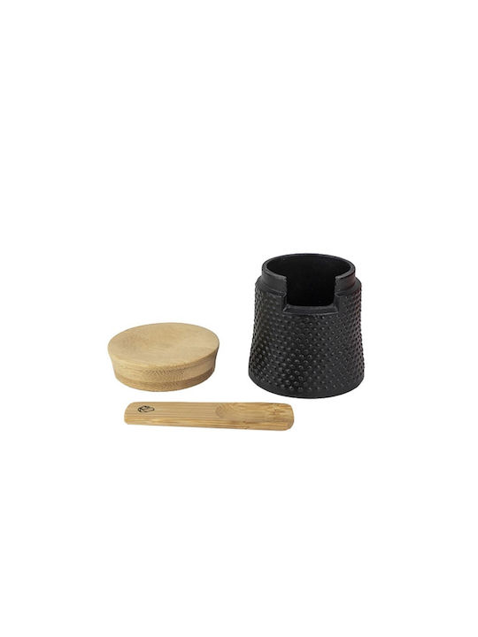 Ready Manual Metallic Spice Mill Set 8cm Black 2pcs