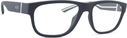 Armani Exchange Men's Acetate Prescription Eyeglass Frames Blue AX3102U 8181