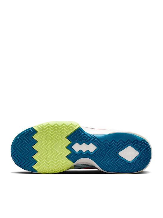 Air Max Impact 4 High Basketball Shoes Jade Ice / Industrial Blue / Light Lemon Twist / Bright Crimson