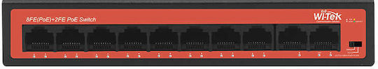 Wi-Tek WI-PS210H v1 Verwaltet L2 PoE+ Switch mit 10 Ports Ethernet
