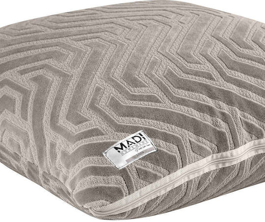 Madi Διακοσμητική Μαξιλαροθήκη Slange Beige 50x50εκ.
