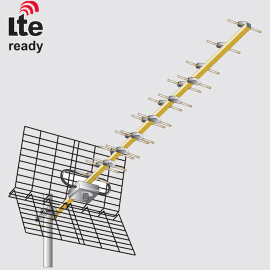 Matel Electronics AN19U Outdoor TV Antenna (Does not Require Power Supply) Silver