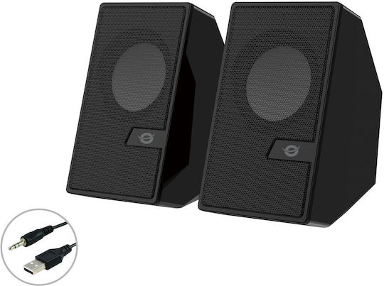 Conceptronic BJORN Ηχεία Υπολογιστή 2.0 με Bluetooth και Ισχύ 6W Μαύρα