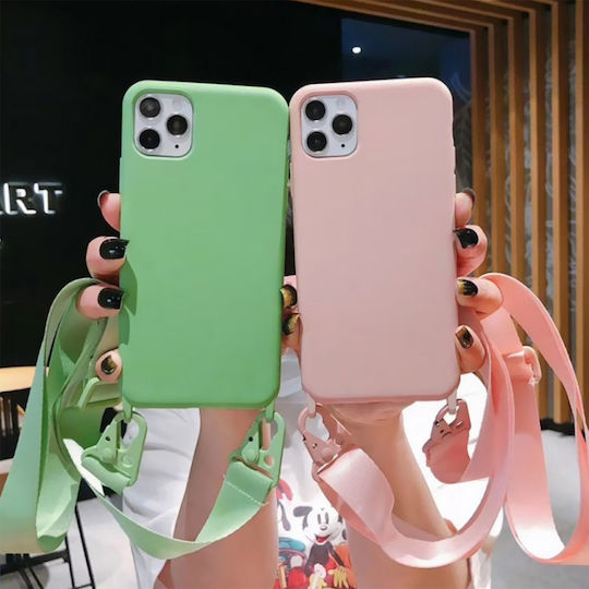 Sonique CarryHang Liquid Umschlag Rückseite Silikon 0.5mm mit Band Flieder (Xiaomi Redmi Note 12 Pro 5G / Poco X5 Pro 5G)