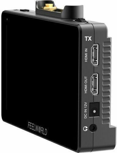 FeelWorld FR6+FT6 Two 5.5" On-Camera Monitors With Wireless Transmitter & Receiver System Monitor - Recorder